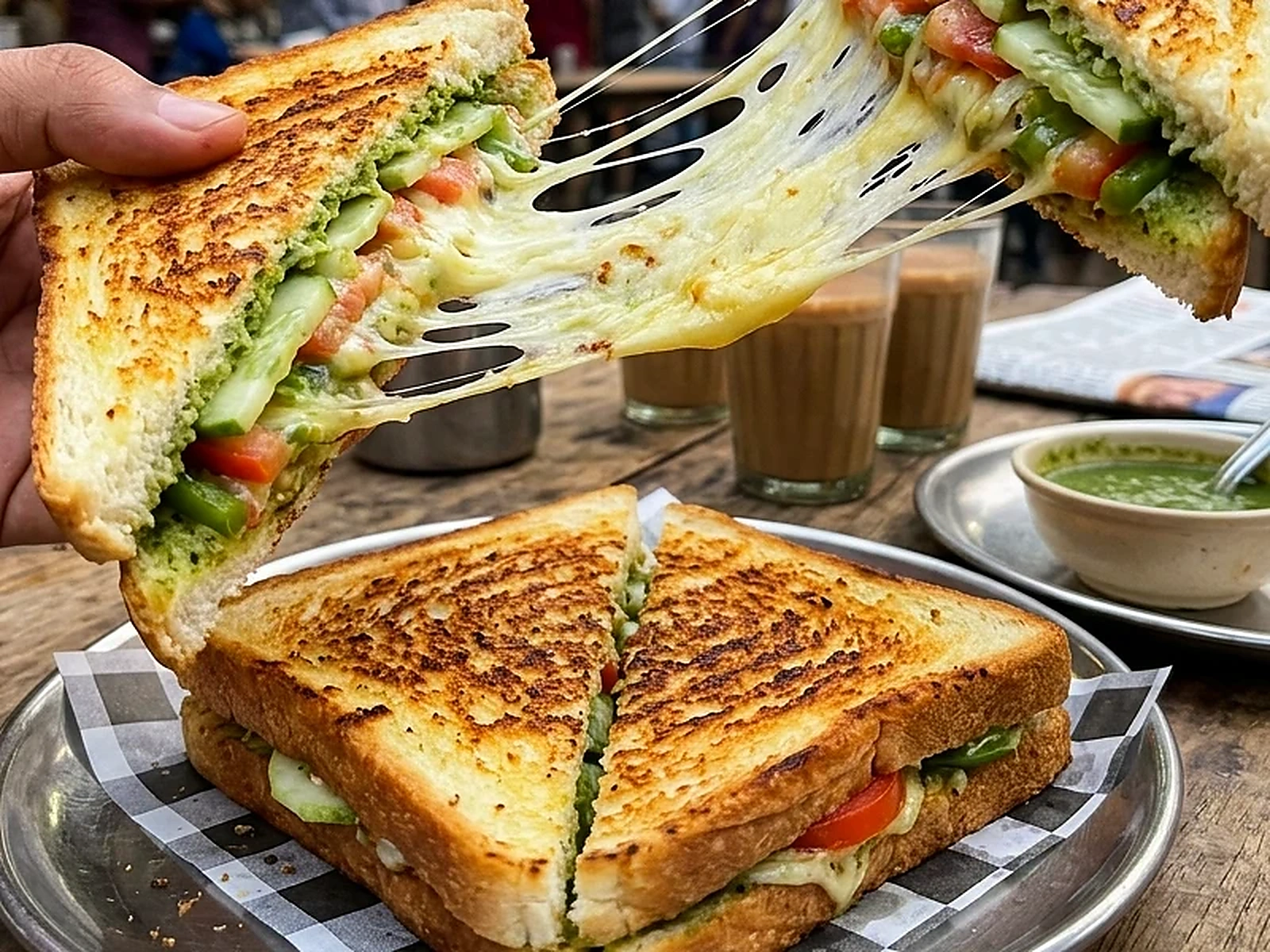 Sweet Corn Cheese Sandwich - Prem Super Sandwich