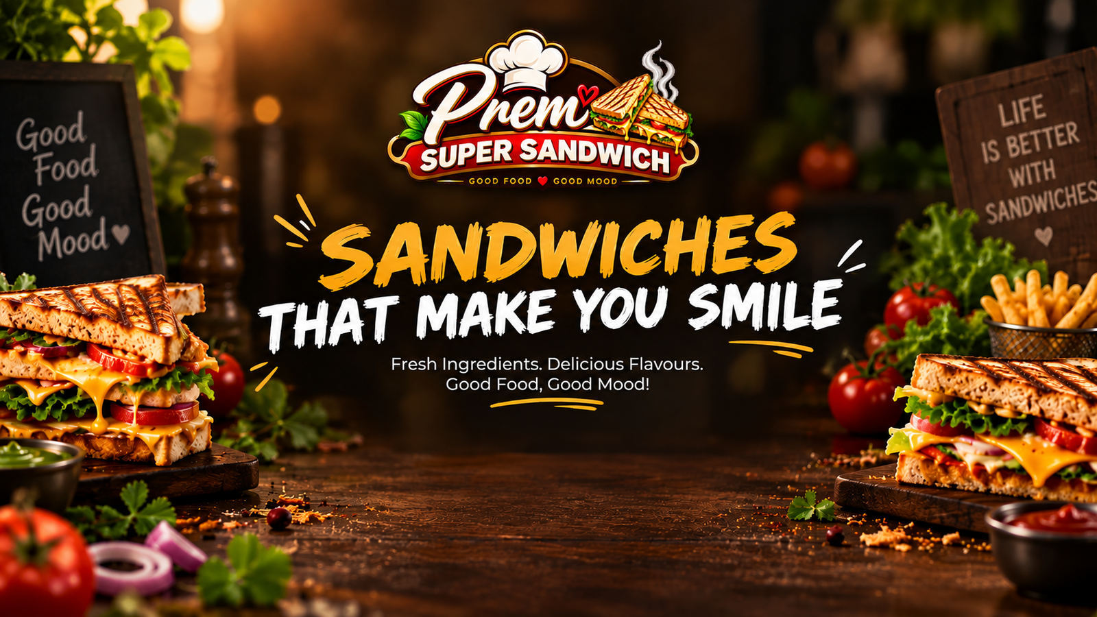Prem Super Sandwich - Hot Fresh Sandwiches That Make You Smile